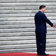 Philippines President Rodrigo Duterte and Chinese President Xi Jinping shake hands in Beijing.